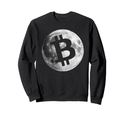 Herren Bitcoin Logo Moon Shirt Kryptowährung Geld Geschenk Geek Sweatshirt Herren Bitcoin Logo Moon Shirt Kryptowährung Geld Geschenk Geek Sweatshirt von Men's Bitcoin T-Shirt