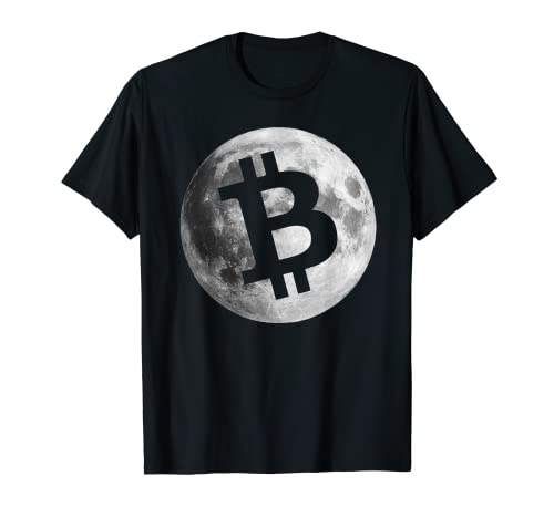 Herren Bitcoin Logo Moon Shirt Kryptowährung Geldgeschenk Geek T-Shirt von Men's Bitcoin T-Shirt