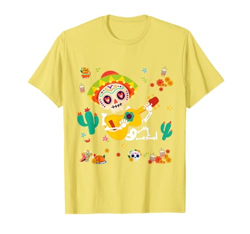Lustiges Skelett tanzende Kinder Mexikaner Dia De Los Muertos Frauen T-Shirt Lustiges Skelett tanzende Kinder Mexikaner Dia De Los Muertos Frauen T-Shirt von Men's Mexican Day of the Dead Shirts for Kids Boys