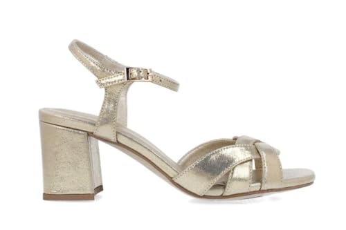 Menbur Lupercio 025598 Damen-Sandalen mit Absatz, Gold, für Damen, gold, 35 EU von Menbur