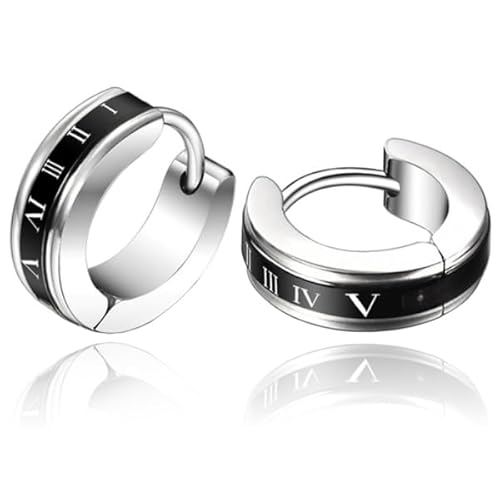 Herren Ohrringe Edelstahl Roman von Mendes