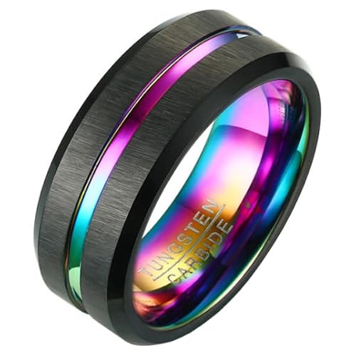 Herrenring Wolfram Schwarz Multi 8mm-18mm von Mendes