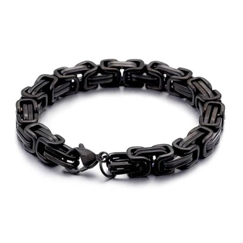 König Armband Herren Mendes Edelstahl Schwarz - 23cm von Mendes