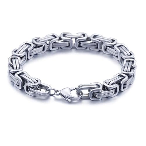 Königs-Armband Herren Mendes Edelstahl Silber - 23cm von Mendes