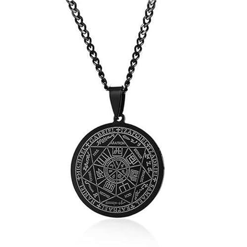 Cubaanse Schakelketting Mannen Zwart Seal of the Seven Archangels von Mendes