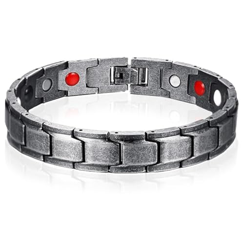 Magnetisches Herren Armband Edelstahl Mendes Used Look von Mendes