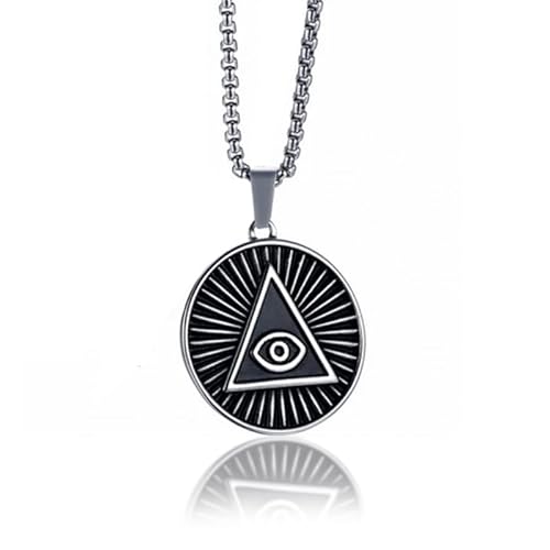 Mendes Herren Halskette Edelstahl Eye of Povidence von Mendes