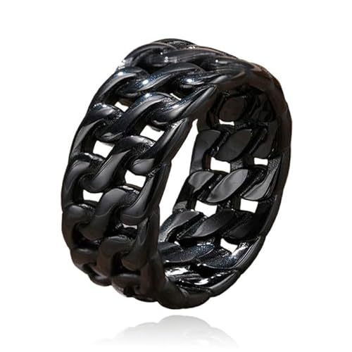 Mendes Herren Ring - Dual Cuban Black-21.5mm von Mendes
