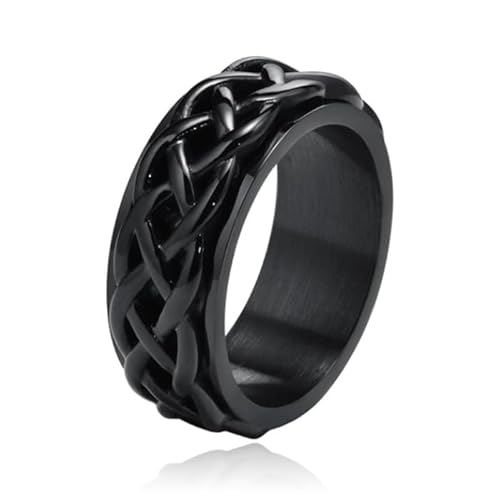 Mendes Ring für Herren - Celtic Band Black-17mm von Mendes