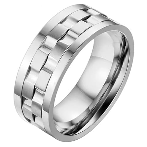 Mendes Schmuck Herren Ring Edelstahl Zahnrad-20mm von Mendes
