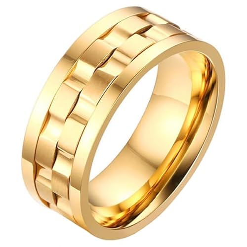 Mendes Schmuck Herren Ring Vergoldet Edelstahl Zahnrad-20mm von Mendes
