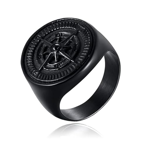 Ring für Herren von Mendes Jewelry - Compas Black-19mm von Mendes