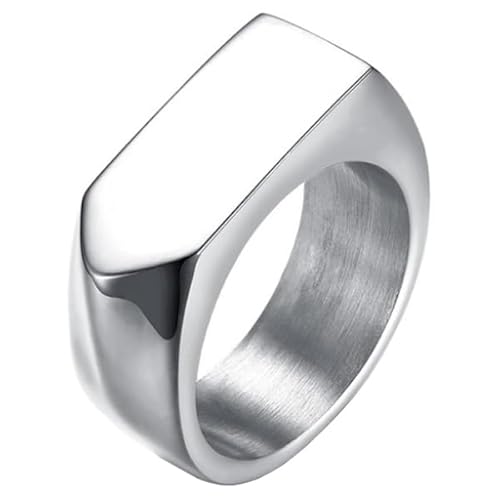 Silber Stahl Siegelring Mendes Jewelry-18mm von Mendes