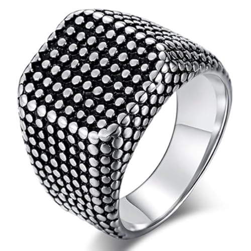 Titan Siegelring Herren Silber Schwarz - 21.5mm von Mendes