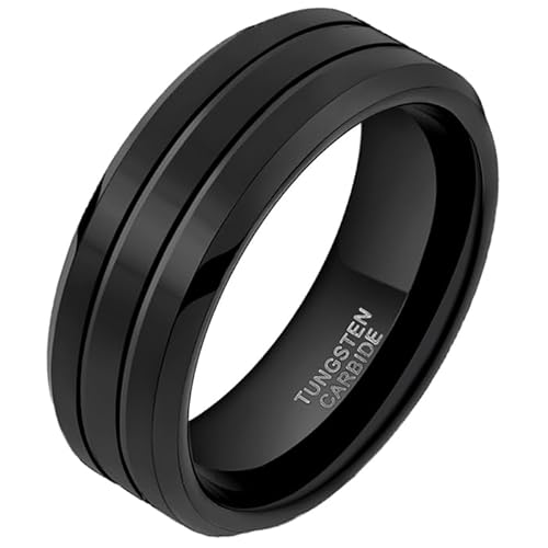 Wolfram Herren Ring Classic Groove 8mm-21mm von Mendes