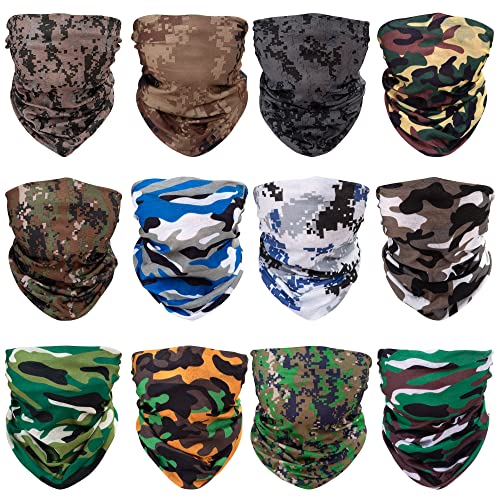 MengH-SHOP Multifunktionstuch Nahtloses Halstuch Camouflage Bandana Elastischer Sport Nahtlose Kopfbedeckung Reiten im Freien 12 Stück MengH-SHOP Multifunktionstuch Nahtloses Halstuch Camouflage Bandana Elastischer Sport Nahtlose Kopfbedeckung Reiten im Freien 12 Stück von MengH-SHOP