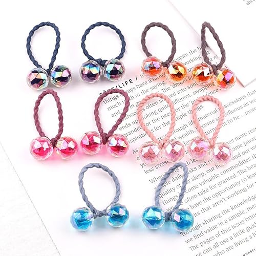 10PCS Prinzessin Blume Farbe Doppel Kopf Kinder Elastische Haarbänder Baby Kopfschmuck Haar Seile Mädchen Haar Zubehör (Color : 07) von Mengsiy