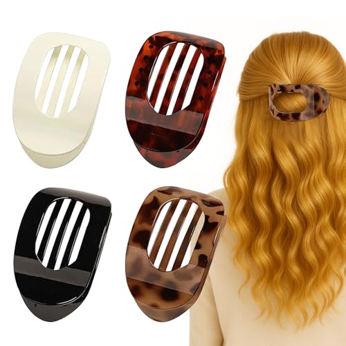 Menibeuty 4Pcs Kleine Haarklammern, Kleine Haarspangen Damen, Haarspange Klein, Flat Claw Clip, Haarspange Flach Damen Leicht, Rutschfest & Stilvoll Menibeuty 4Pcs Kleine Haarklammern, Kleine Haarspangen Damen, Haarspange Klein, Flat Claw Clip, Haarspange Flach Damen Leicht, Rutschfest & Stilvoll von Menibeuty