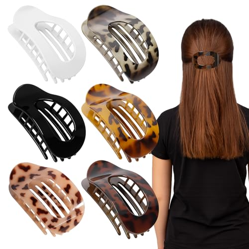 Menibeuty Simple Elegant Duckbill Hair Clip, 6 Pcs Haarspange Haarklammer Für Frauen Entenschnabel Haarspangen Damen Haarklammer Flach Für Dickes Und Dünnes Haar, Bequeme, Gebogene Flache Clips von Menibeuty