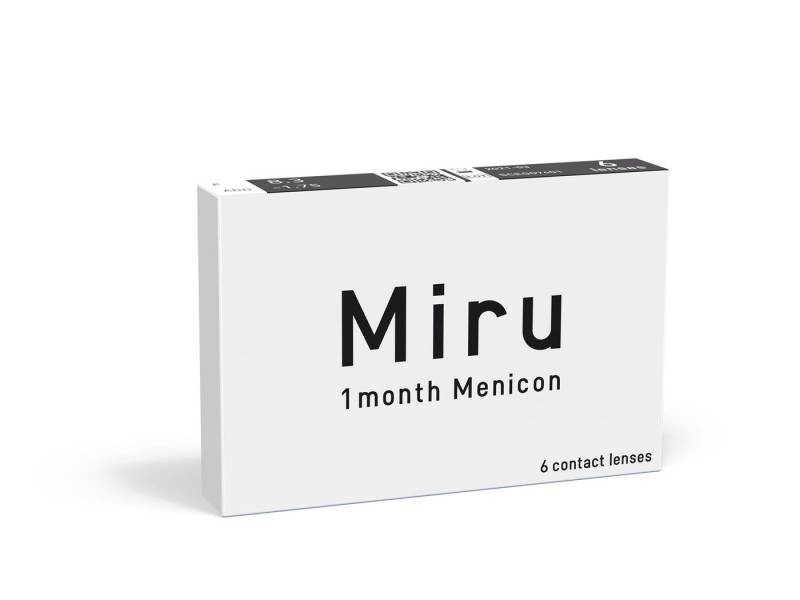 Menicon Monatslinsen Miru 1 month Menicon sphärisch Monatslinse 8,6 6er +2,75 von Menicon