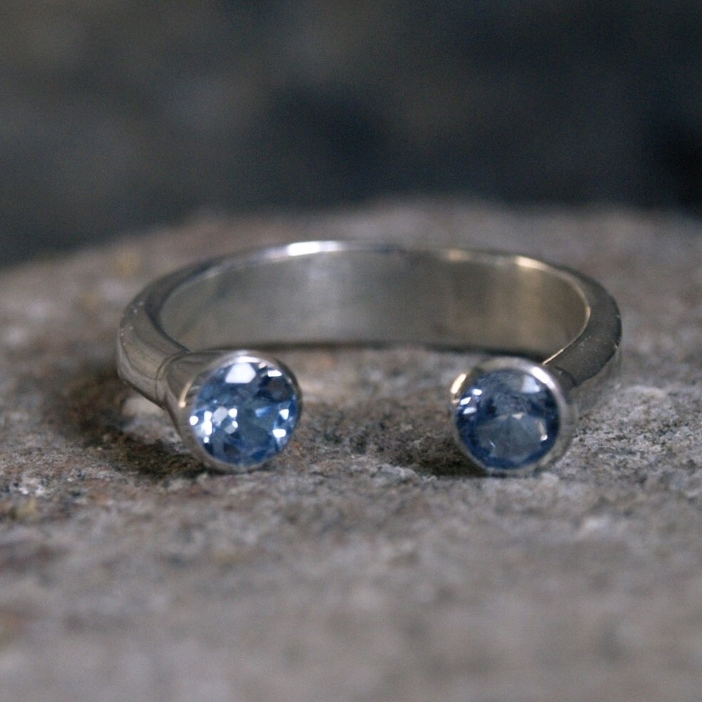 Aquamarin Ring Und Sterling Silber - März Geburtsstein Handgefertigt Blau Aquamarin Verstellbar Made To Order Aquamarin Ring Und Sterling Silber - März Geburtsstein Handgefertigt Blau Aquamarin Verstellbar Made To Order von Menno