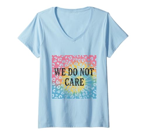 Damen WDNC Krawatte mit Leopardenmuster, lustige Wechseljahre T-Shirt mit V-Ausschnitt von Menopause Is Hot T-Shirts For Women