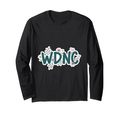 Floral WDNC Club Funny Sarcastic Women We Do Not Care Langarmshirt von Menopause Is Hot T-Shirts For Women