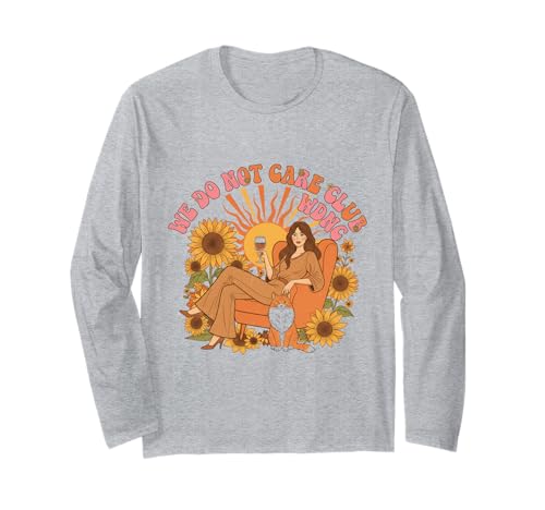 Frauen Wechseljahre We Do Not Care Club WDNC Cat Langarmshirt von Menopause Is Hot T-Shirts For Women