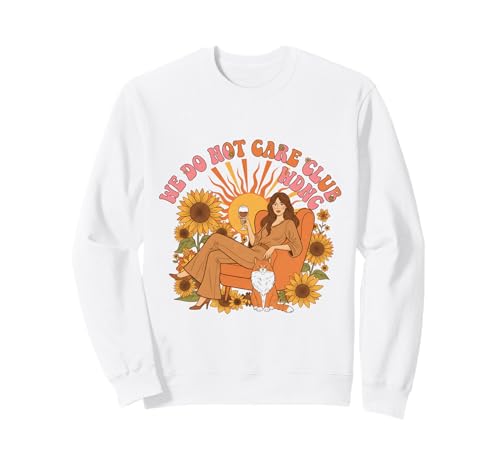 Frauen Wechseljahre We Do Not Care Club WDNC Cat Sweatshirt von Menopause Is Hot T-Shirts For Women