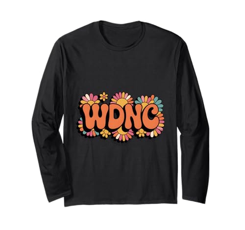 Hippie Floral We Do Not Care Sarkastic WDNC Damen Wechseljahre Langarmshirt von Menopause Is Hot T-Shirts For Women