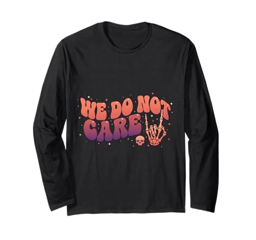 Lustiges WDNC Menopause Frauen Skelett Halloween Langarmshirt von Menopause Is Hot T-Shirts For Women