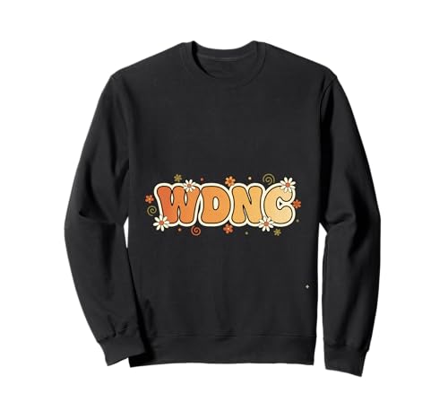 WDNC Sarkastic Flower Power Retro-Blumenmuster für Mädchen Sweatshirt von Menopause Is Hot T-Shirts For Women