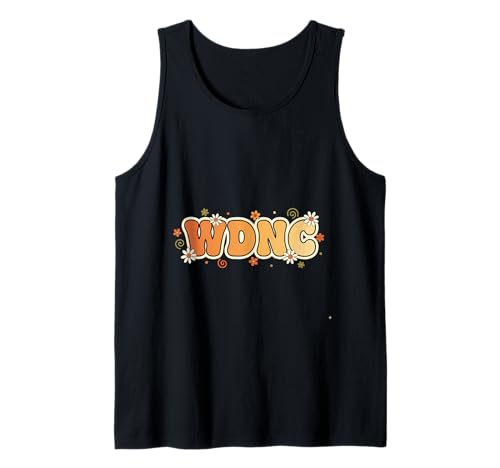 WDNC Sarkastic Flower Power Retro-Blumenmuster für Mädchen Tank Top von Menopause Is Hot T-Shirts For Women