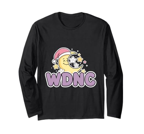 WDNC We Do Not Care Lustige Süße Frauen Mondsterne Wechseljahre Langarmshirt von Menopause Is Hot T-Shirts For Women