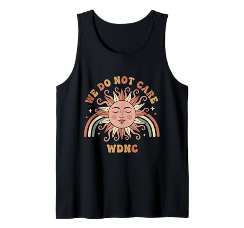 We Do Not Care WDNC, Retro Sun Rainbow, lustige Damen Tank Top von Menopause Is Hot T-Shirts For Women