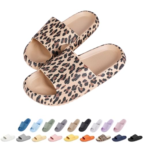 Menore Badelatschen Damen Herren, Badeschlappen Slippers Sommer Cloudyzz Schlappen Hausschuhe Home Slippers rutschfeste Pantoletten Badelatschen Strand Sandale Indoor & Outdoor von Menore