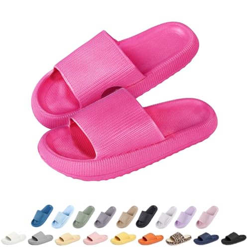 Menore Badelatschen Damen Herren, Badeschlappen Slippers Sommer Cloudyzz Schlappen Hausschuhe Home Slippers rutschfeste Pantoletten Badelatschen Strand Sandale Indoor & Outdoor von Menore