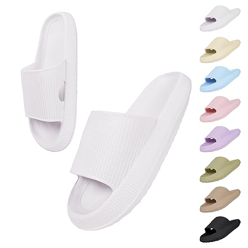 Menore Badelatschen Damen Herren, Schnell Trocknende wasserdichte Hausschuhe, Bequeme rutschfeste Badeschuhe, Cloud Slides Dusch Badeschlappen Menore Badelatschen Damen Herren, Schnell Trocknende wasserdichte Hausschuhe, Bequeme rutschfeste Badeschuhe, Cloud Slides Dusch Badeschlappen von Menore