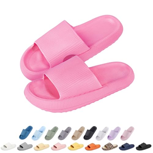 Menore Badelatschen Damen Herren, Badeschlappen Slippers Sommer Cloudyzz Schlappen Hausschuhe Home Slippers rutschfeste Pantoletten Badelatschen Strand Sandale Indoor & Outdoor von Menore