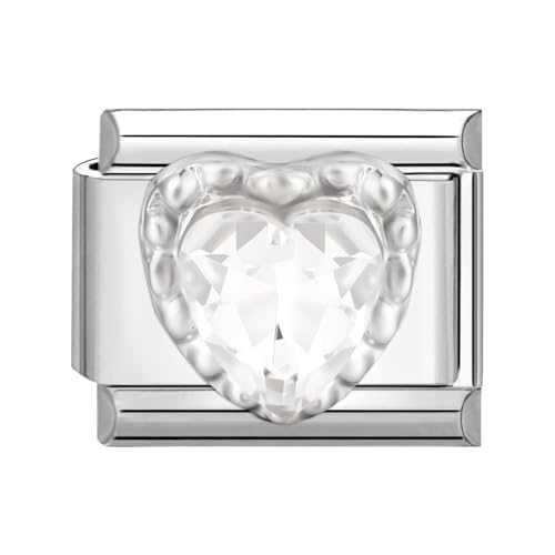 Menore Italian Charm Bracelet, 9mm Italian Charms mit Anhänger, DIY Abnehmbar Edelstahl Module für Italienische Armbänder, Armband Zubehör, Italian Style Charms für Damen von Menore