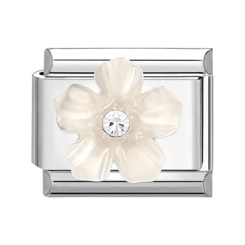 Menore Italian Charm Bracelet, 9mm Italian Charms mit Anhänger, DIY Abnehmbar Edelstahl Module für Italienische Armbänder, Armband Zubehör, Italian Style Charms für Damen von Menore