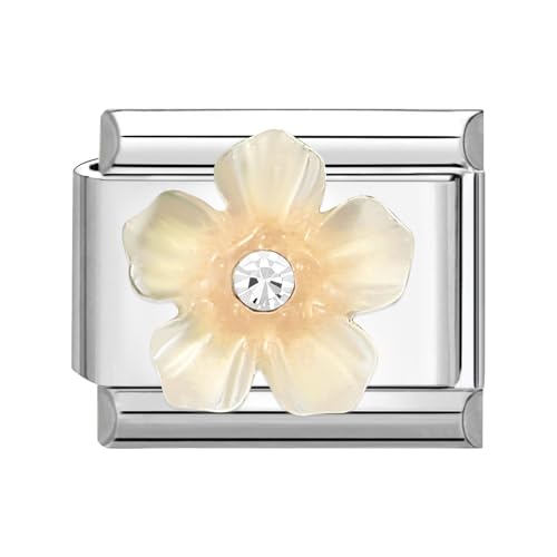 Menore Italian Charm Bracelet, 9mm Italian Charms mit Anhänger, DIY Abnehmbar Edelstahl Module für Italienische Armbänder, Armband Zubehör, Italian Style Charms für Damen von Menore