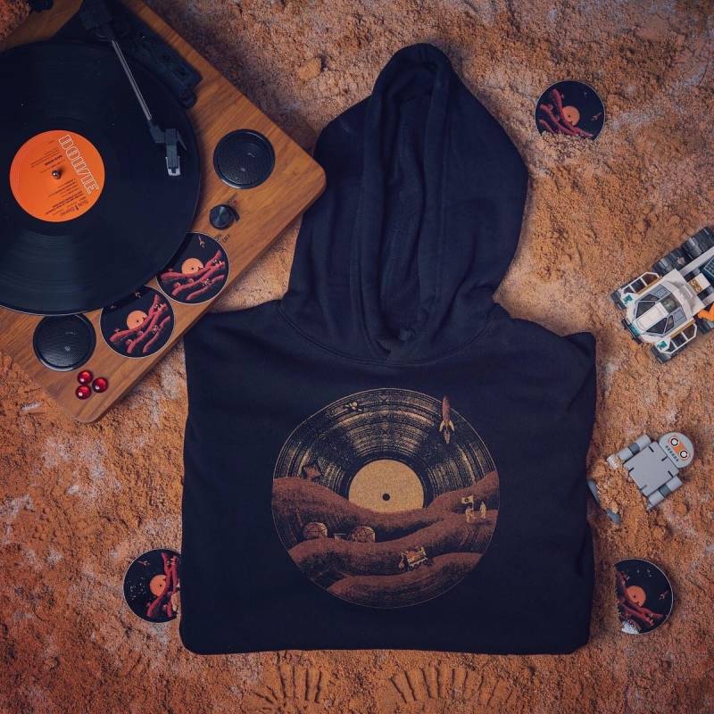 Mars Lp Hoodie // Unisex Fit von Menottees