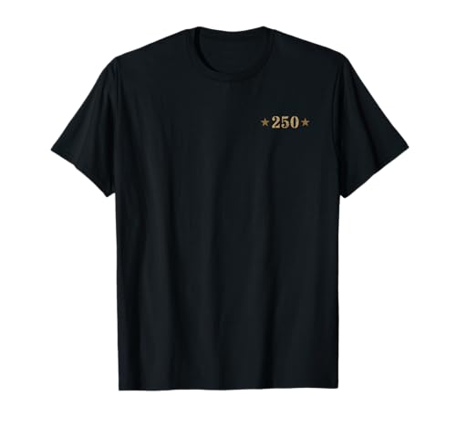 250 Jahre Flagge vorne hinten Herren zweiseitig T-Shirt 250 Jahre Flagge vorne hinten Herren zweiseitig T-Shirt von Mens 250 Years Birthday 1776 2026 Rugged Flag Tees