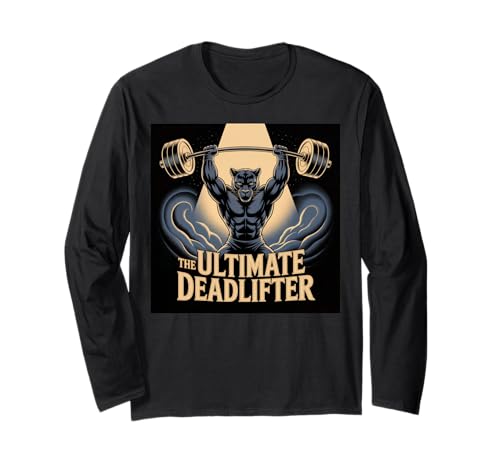 Black Panther Deadlifter für Kinder, lustiges Fitnessstudio, Black Panther Langarmshirt Black Panther Deadlifter für Kinder, lustiges Fitnessstudio, Black Panther Langarmshirt von Mens Black Panther Costume Adult Clothing