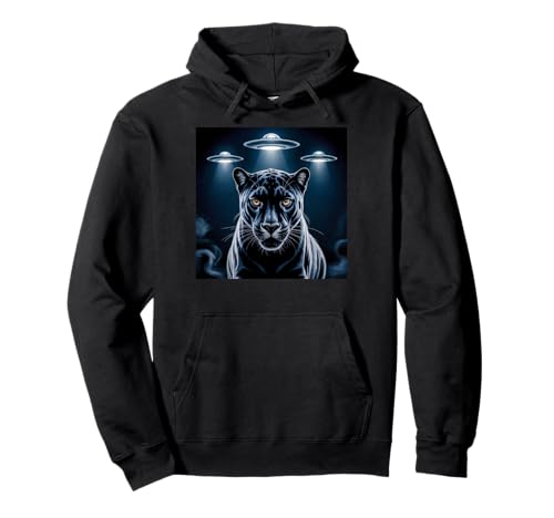 Black Panther Selfie für Kinder mit Alien-UFOs Black Panther Party Pullover Hoodie von Mens Black Panther Costume Adult Clothing