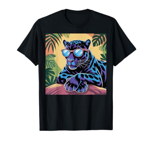 Black Panther Sonnenbrille Mädchen Jungen Vintage Black Panther Party T-Shirt Black Panther Sonnenbrille Mädchen Jungen Vintage Black Panther Party T-Shirt von Mens Black Panther Costume Adult Clothing