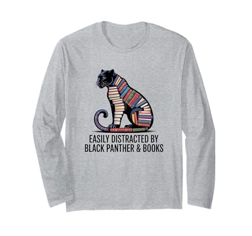 Kinder Black Panther Mädchen Jungen Bücher Nerd Black Panther Party Langarmshirt Kinder Black Panther Mädchen Jungen Bücher Nerd Black Panther Party Langarmshirt von Mens Black Panther Costume Adult Clothing