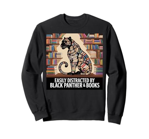 Kinder Black Panther Mädchen Jungen Bücher Nerd Black Panther Party Sweatshirt von Mens Black Panther Costume Adult Clothing