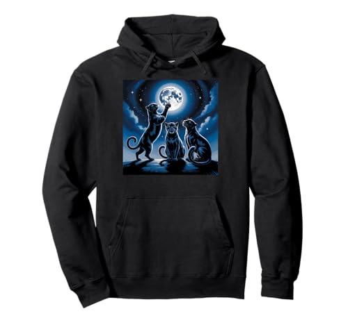 Kinder Black Panther Mädchen Jungen Mond Black Panther Party Pullover Hoodie von Mens Black Panther Costume Adult Clothing